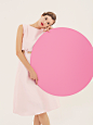 BNC中国原创设计平台-喬 粉色搭扣半裙-薄荷糯米葱