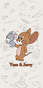 #猫和老鼠#
- 可爱涂鸦情侣壁纸。
—— Jerry 杰瑞. (图源:云樾/小红书)
采集:@Yunduo·少女心-微博