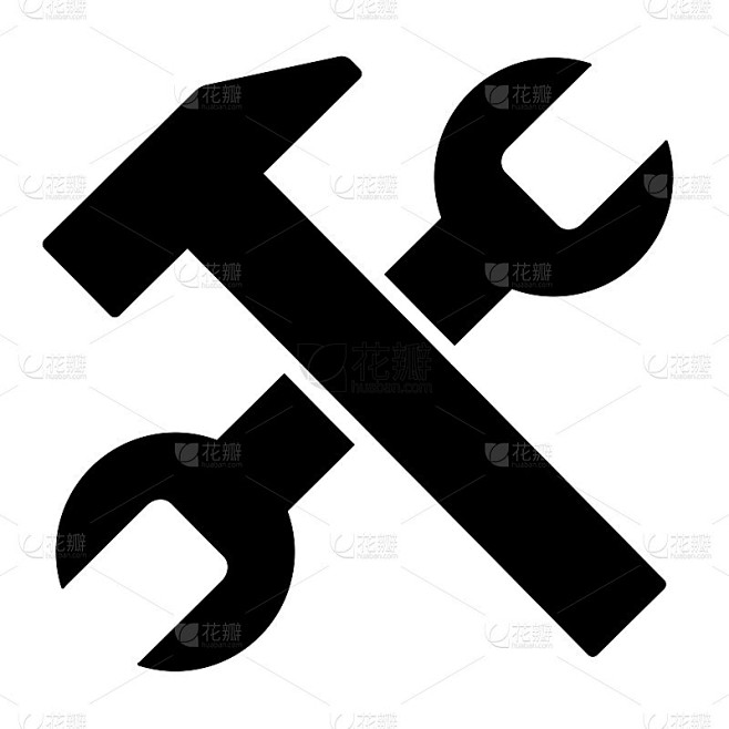 修复图标在白色背景。矢量图
