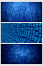 蓝色科技代码背景-众图网