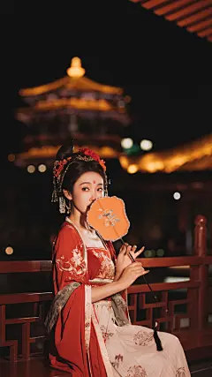 宣璐唐风红妆古风壁纸组图：大唐芙蓉园的姐姐，春风得意马蹄疾,一日看尽长安花。 ​​​​