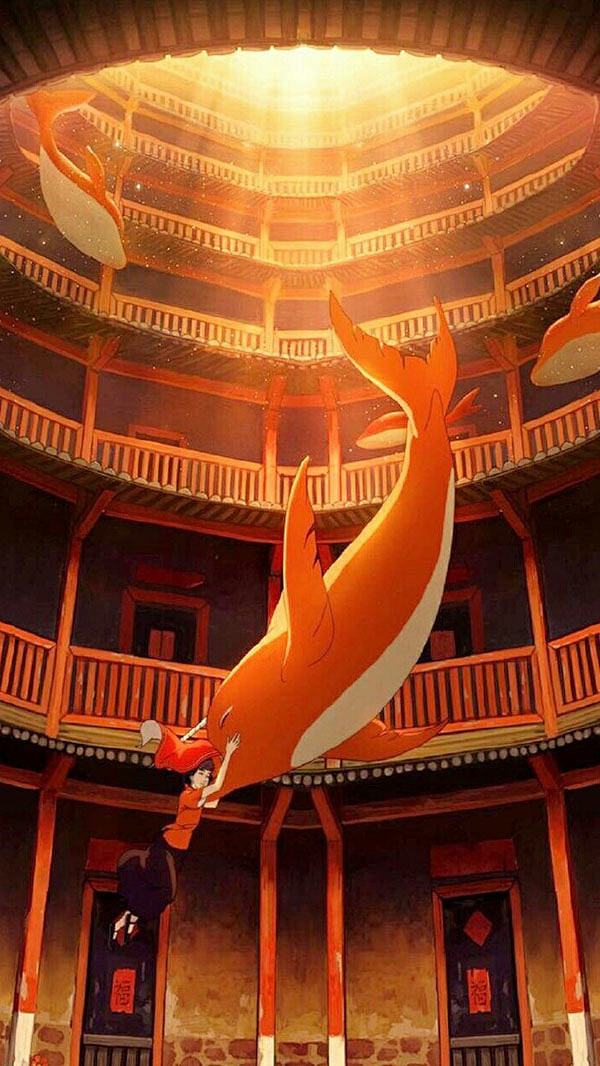 北冥有鱼其名为鲲大鱼海棠壁纸