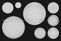 250抽象艺术潮流网格多边形3d三维立体几何图形海报设计矢量素材下载_颜格视觉