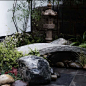 日式庭院草坪石桥石灯笼踏步石景观石装饰石雕摆件户外石头自然-淘宝网