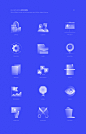 Alpha Icons Project : The ongoing project with experiments of creating semi-transparent icons that would look clean and sleek on almost any colored background.You can license the Alpha icons for your project from the Bloomicon account on Adobe Stock: http