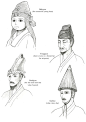 【韩】Soyeon Lee的韩国传统服饰插画 李氏王朝传统男冠
