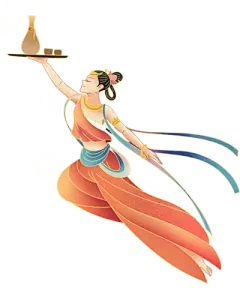 【米图网-52mitu.com】敦煌 飞天 仙女 神话 人物 手绘 传说国风敦煌