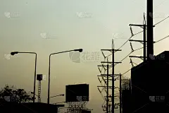 城市电线杆