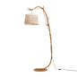Sabina树干形枝干杏色布艺灯罩落地灯3D模型（OBJ,FBX,MAX） 