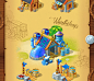 Pirat Buildings : Several buildings for mobile game.