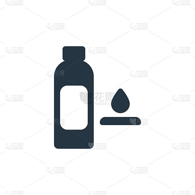 碳粉图标。字形墨粉图标用于网站设计和移动，应用程序开发，打印。墨粉图标从填充美容化妆品收集孤立的白色