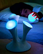 A lamp with take along glow balls for walking places in the middle of the night... I want this cause my house is SCARY at night.