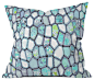 DENY Designs Ingrid Padilla Blue Cells Throw Pillow contemporary-decorative-pillows