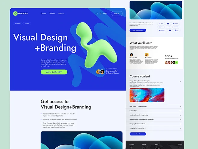 E-learning Platform Design Concept by Ronas IT | UI/UX Team on Dribbble-花瓣网