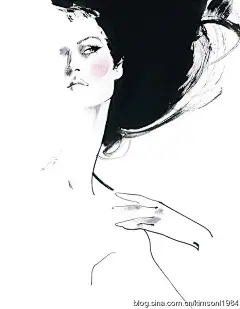 [转载]时装插画大师David Downton手稿