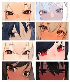 几十种人物眼睛参考，绘制人物角色怎么能少了一双动人的眼睛

#焕新吧生活# ​​​​