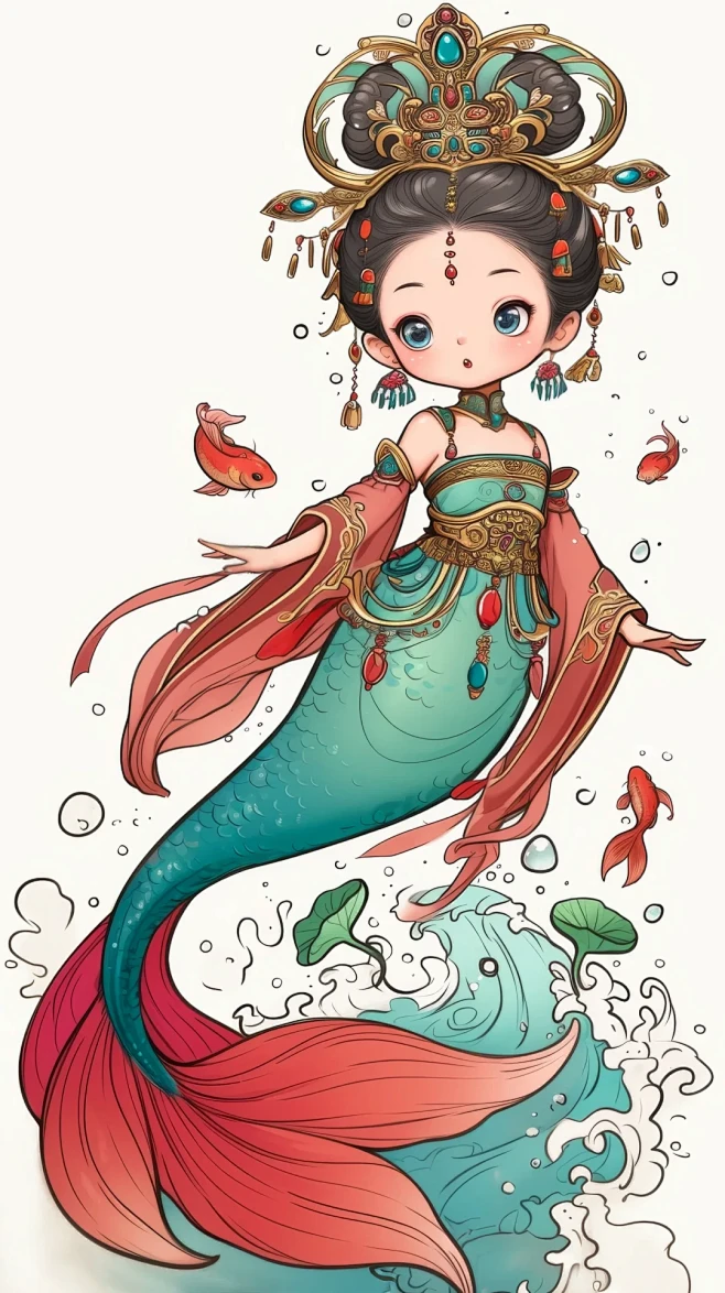 当美人鱼遇见国风…… - 小红书