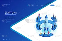 为网页、横幅、演示文稿、社交媒体概念登陆页面设计。收入和成功。向量的业务说明