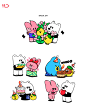 brand Character design Emoticon graphic ILLUSTRATION  sticker