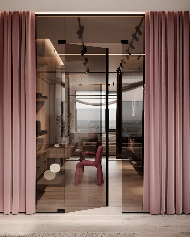 apartment design architecture modern contemporary luxury Minimali (19)-花瓣网