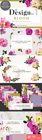 Bloom Design Kit Creative Market  - PS饭团网