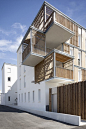 *3층 공동주택으로 개조한 공장 [ Thomas Landemaine Architectes ] Social Housing in Aigues-Mortes :: 5osA: [오사]
