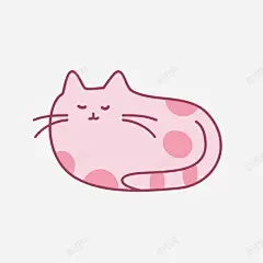 粉色卡通猫咪 免抠png 设计图片 免费下载 页面网页 平面电商 创意素材