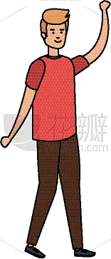 青年男人,性格,分离着色,男孩,男人,概念,图像,休闲装,成年的,庆祝