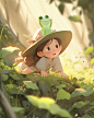 Little_girl._Illustration._Cartoon_style._Forest_environme_7aca727e-05de-4038-889d-e04560930510.png (960×1200)