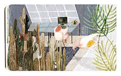 两只胖子-Lettyice_水彩,插画,原创_涂鸦王国插画