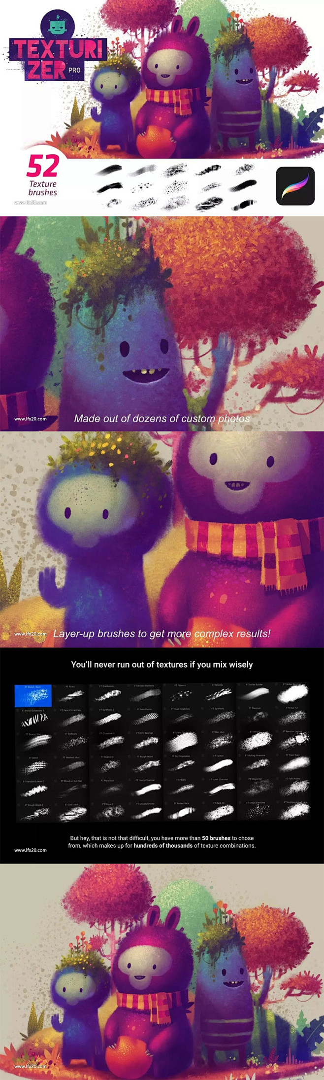 油墨绘画Procreate笔刷 Text...