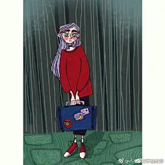 安于命运，顺势生长，才是生命的根本。
——《向一棵树鞠躬》      
来自俄罗斯的插画师ins：anastasia_ryamson  
插画超话手绘超话艺术超话#儿插# 8.6 ​​​​