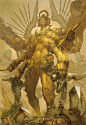 日本P站画师タカヤマトシアキ机甲与龙游戏原画插画CG 图片素材 – ACG图包网