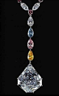 Style a very unusual seven sided diamond pendant