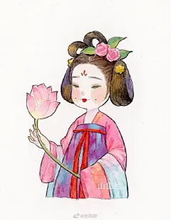 #古风壁纸##古风头像#
五律·汉服
绿柳风中摆，新荷雨里摇。
亭亭长玉颈，款款小蛮腰。
乍现玲珑态，凭添妩媚娇。
从来民国范，大美数旗袍。
古风人物插画，大美旗袍系列。...展开全文c