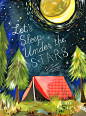 Sleep Under The Stars 8x10 by thewheatfield on Etsy