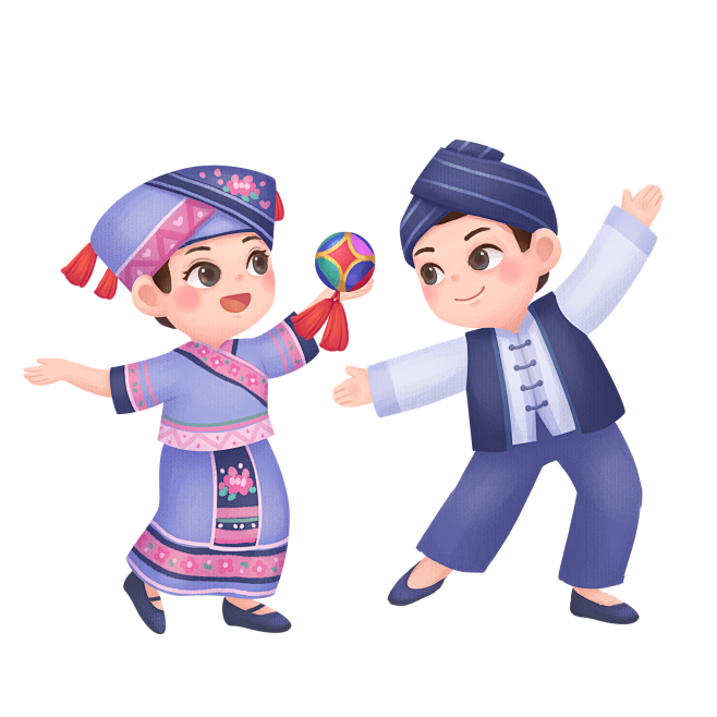 广西壮族三月三歌圩节民歌节少数民族服饰插画摄影图-花瓣网