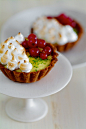 Lime Curd Tartlets with Raspberries and Red Currants