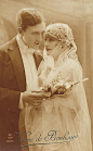 二十世纪二十年代的新娘与新郎。