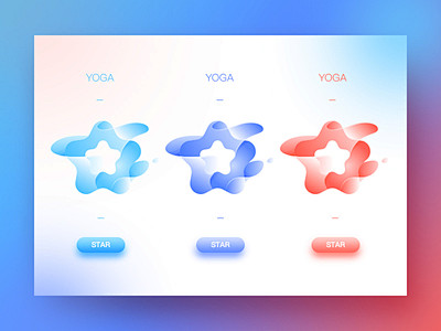 Yoga style star icon