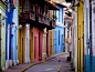 Colorful colonial streets of La Guaira, Venezuela (by...