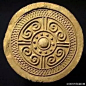 瓦当 ——古代中国建筑中屋檐上的艺术
瓦当，
俗称“瓦头”，
是古代中国建筑中筒瓦顶端下垂部分。
古人训“当”为“底”，
因为陶瓦一块压一块，
从屋脊一直排列到檐端，...展开全文c