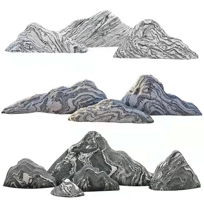 雪浪石切片组合天然景观石原石泰山石假山石庭院造景室内中式摆件-淘宝网-花瓣网