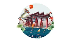 济南插画趵突泉/大明湖/泉城广场/济南插画师/手绘济南