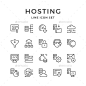 设置行举办的图标——网络图标Set Line Icons of Hosting - Web Icons电话中心、云计算、云计算、计算机、计算、连接,数据,数据库,文件夹,漏斗,托管,图标,信息,网络,线,登录,网络,轮廓,密码,付款,编程,安全,服务器,服务,集,速度,象征,科技,网络 call, center, cloud, cloud computing, computer, computing, connection, data, database, folder, funnel, hosting,