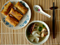 322/365 烤鸭春卷+鸭架萝卜汤