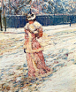 Lady in Pink - Childe Hassam