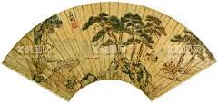  山水画    - 源文件下载【酷图网】扇面,松树,迎客松,山水画,水墨画,文徵明,文徵明水墨画,山庄客至图,文徵明山水画,松石高士图,山水诗画册,文徵明画册,文徵明画作,中国画,山水风景,国画,山水,中国风,中国水墨画,古画,古代山水画,中国元素,画国画,文化艺术,绘画书法