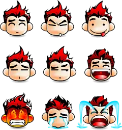 手绘卡通可爱丰富表情包