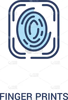 指纹,数字2,线条,概念,简单,计算机图标,商务,计算机,直的